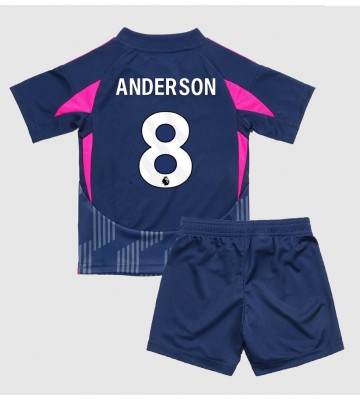 Nottingham Forest Elliot Anderson #8 Segunda Equipación Niños 2024-25 Manga Corta (+ Pantalones cortos)